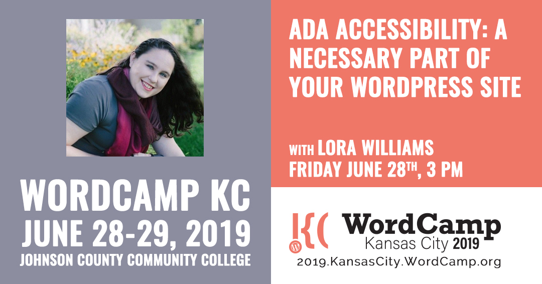 Lora Williams, WordCamp KC 2019
